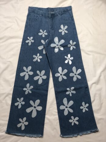 Flower Blue Jeans.